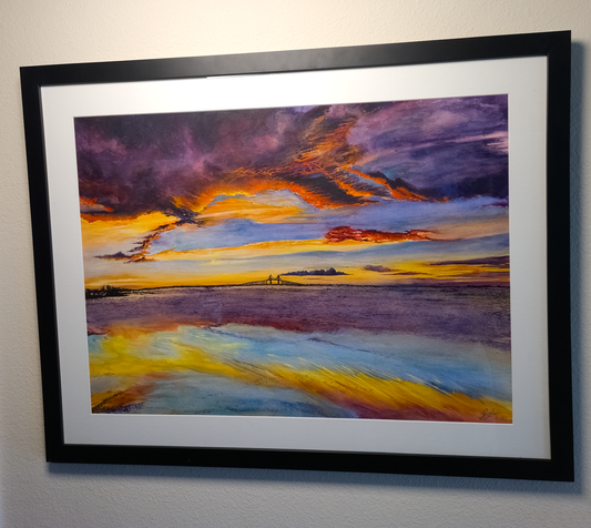 "Step Back" - Sunshine Skyway Bridge - Original Painting